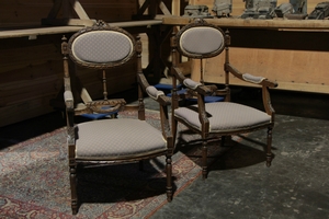 Pair Louis XVI armchairs