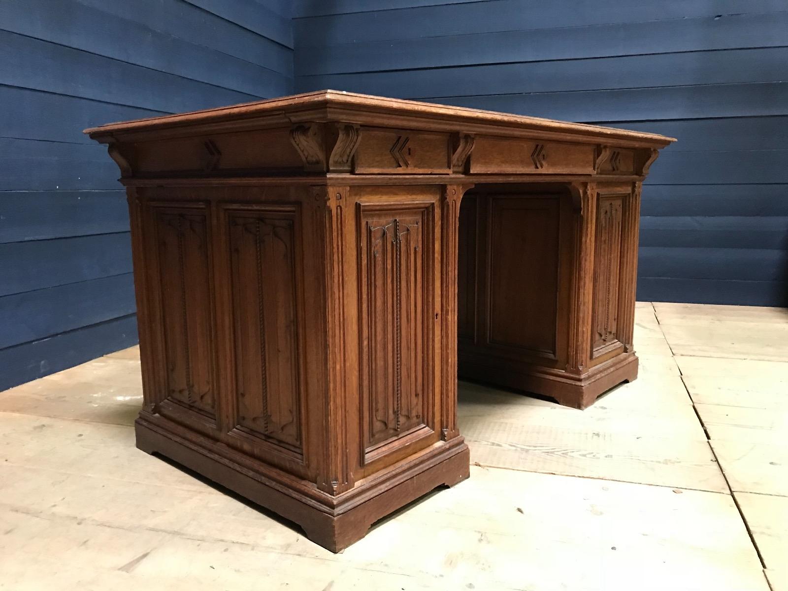 Antique gothic desk