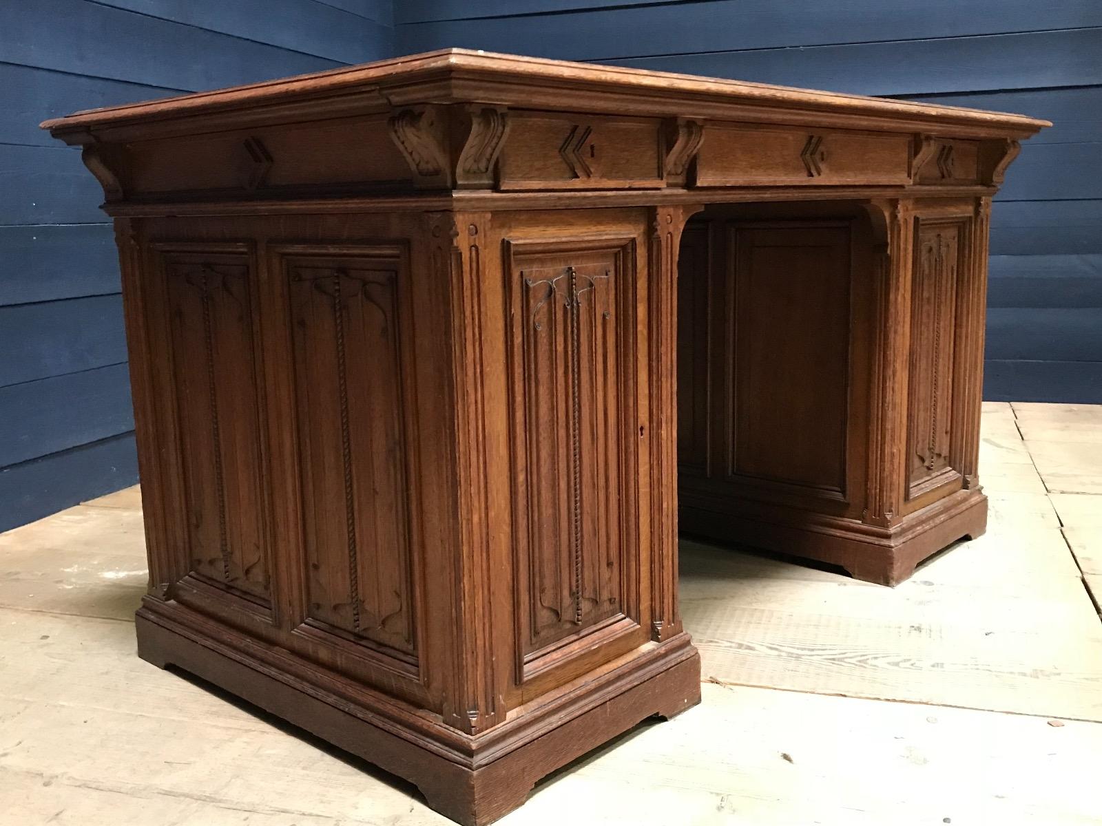 Antique gothic desk