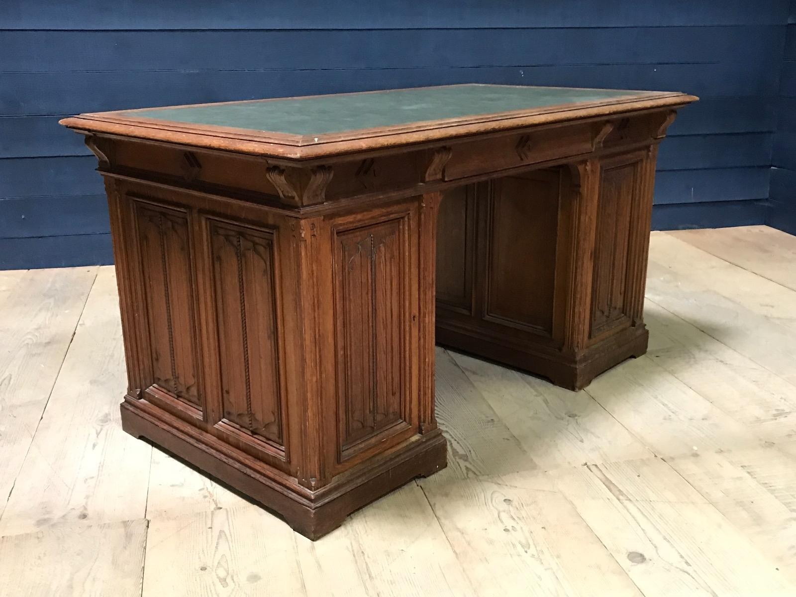 Antique gothic desk