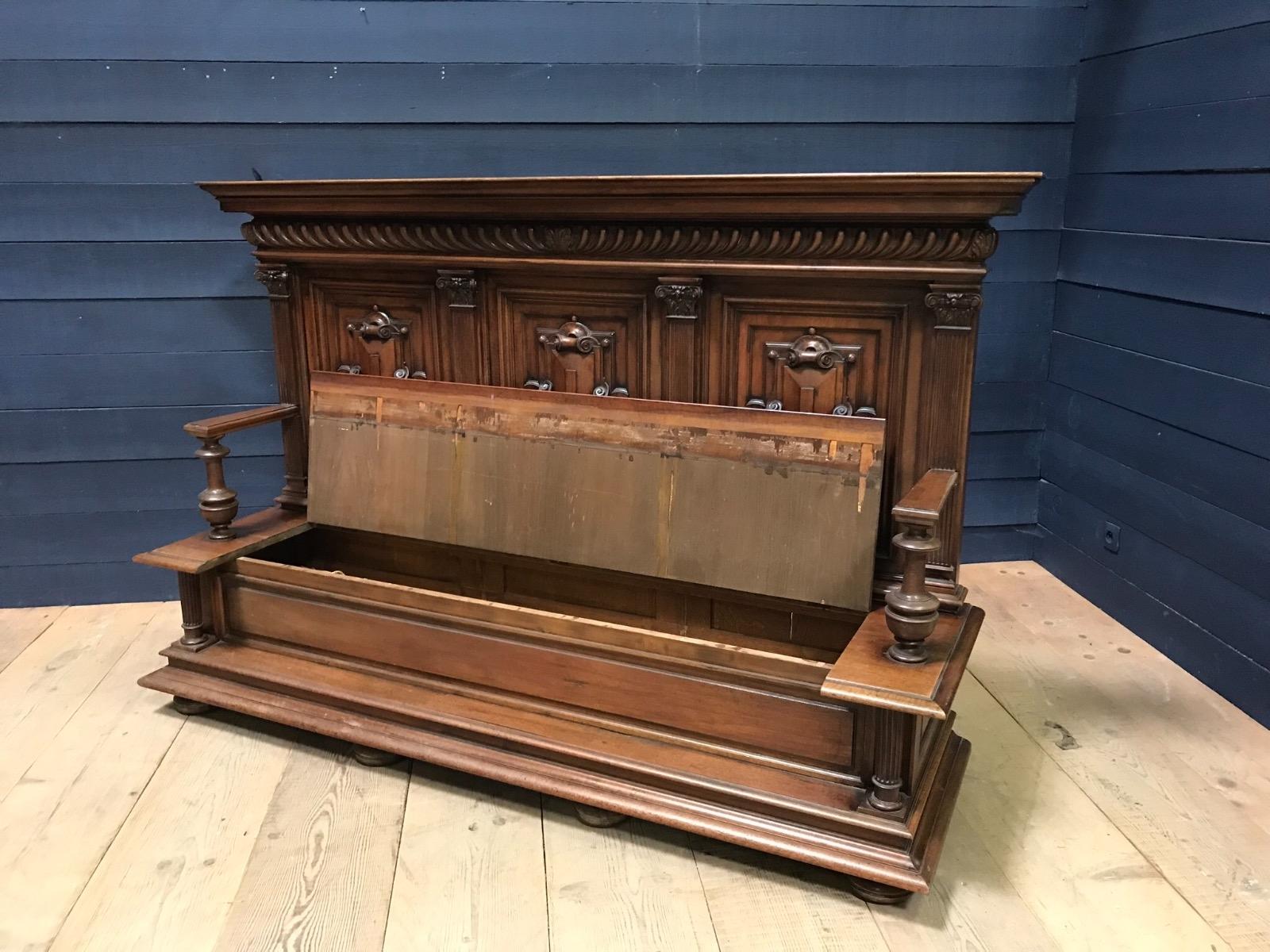 Antique Hall bench 