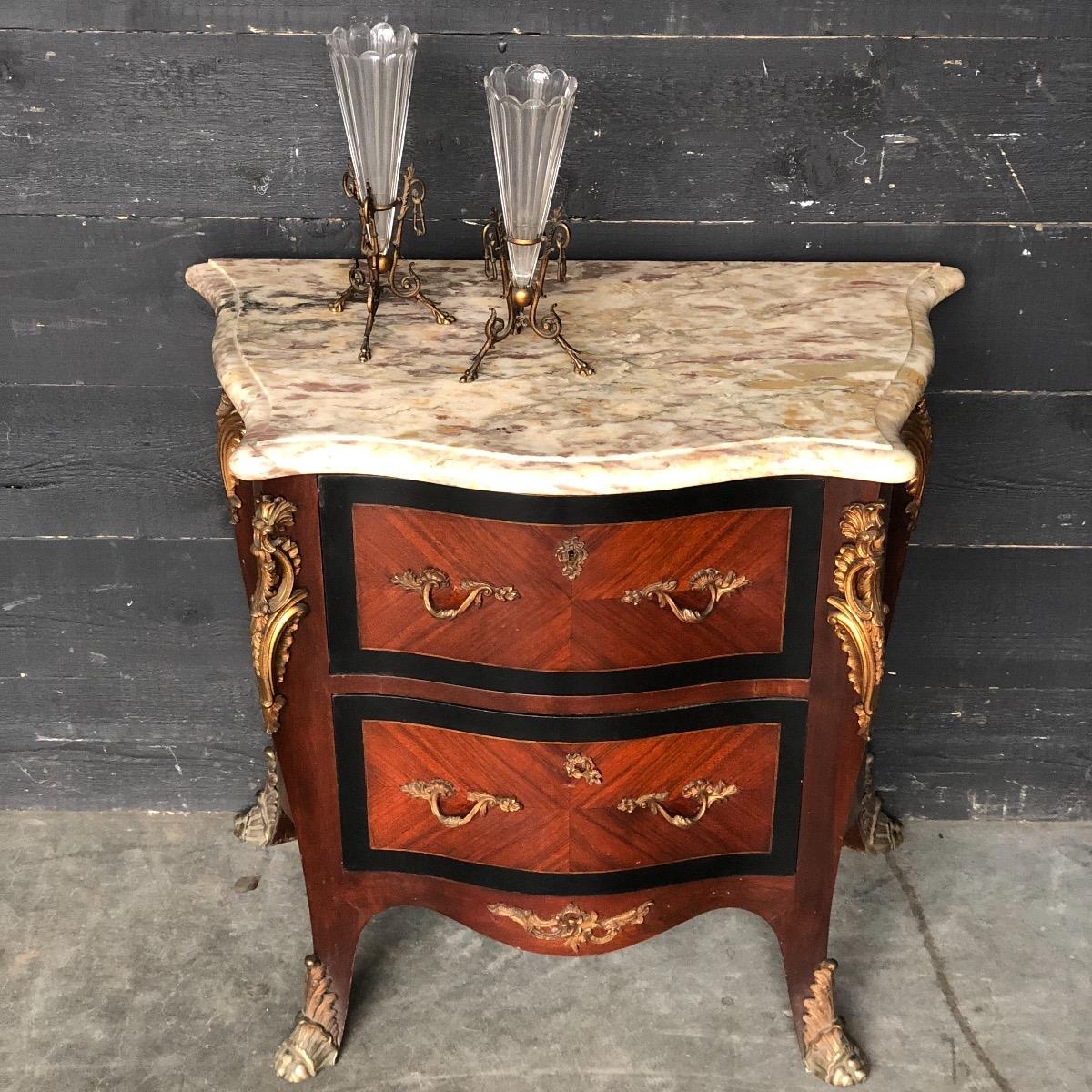 Antique Marquetery Chest of Drawers 