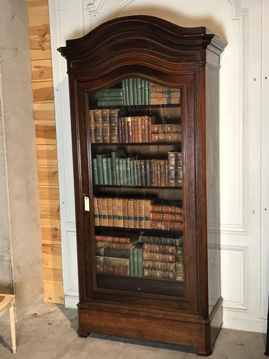 Antique Rosewood Louis-philippe Bookcase 