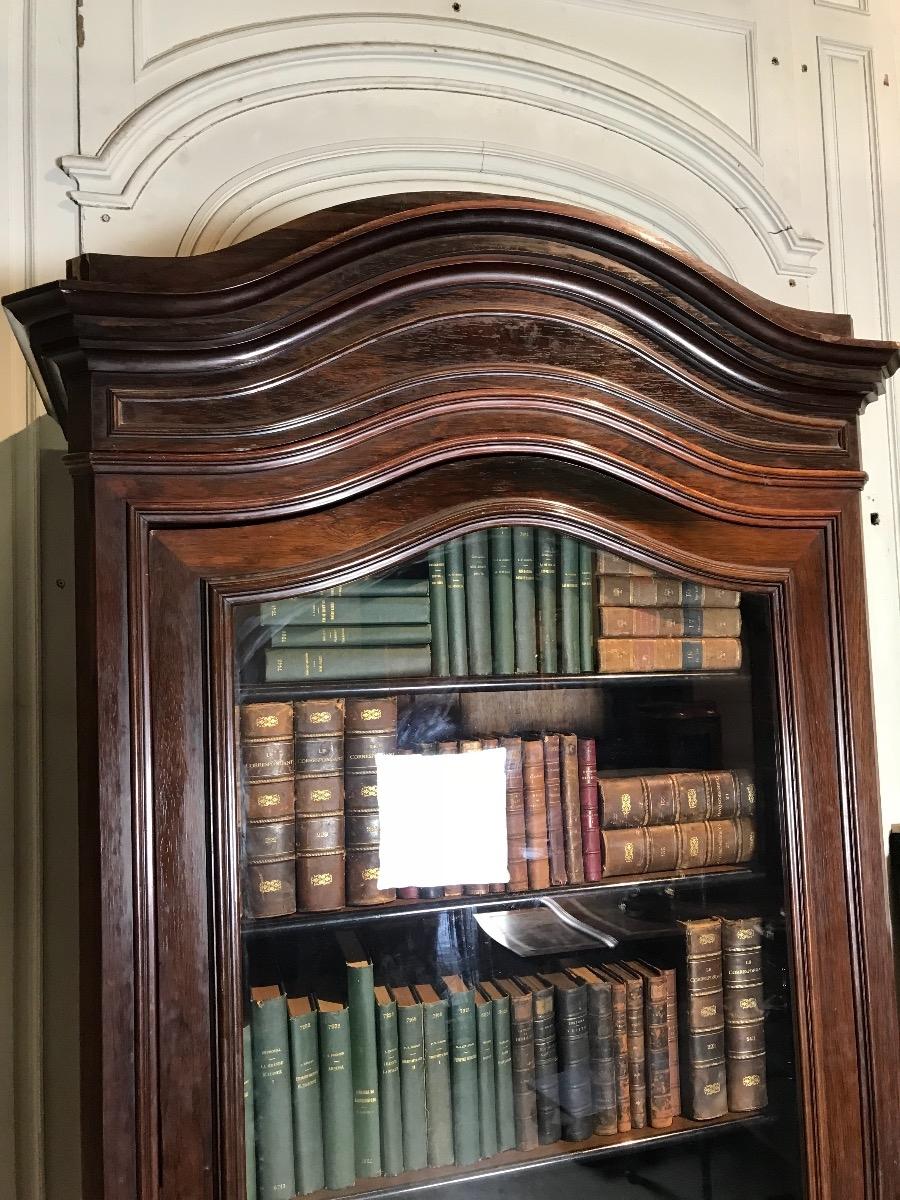 Antique Rosewood Louis-philippe Bookcase 