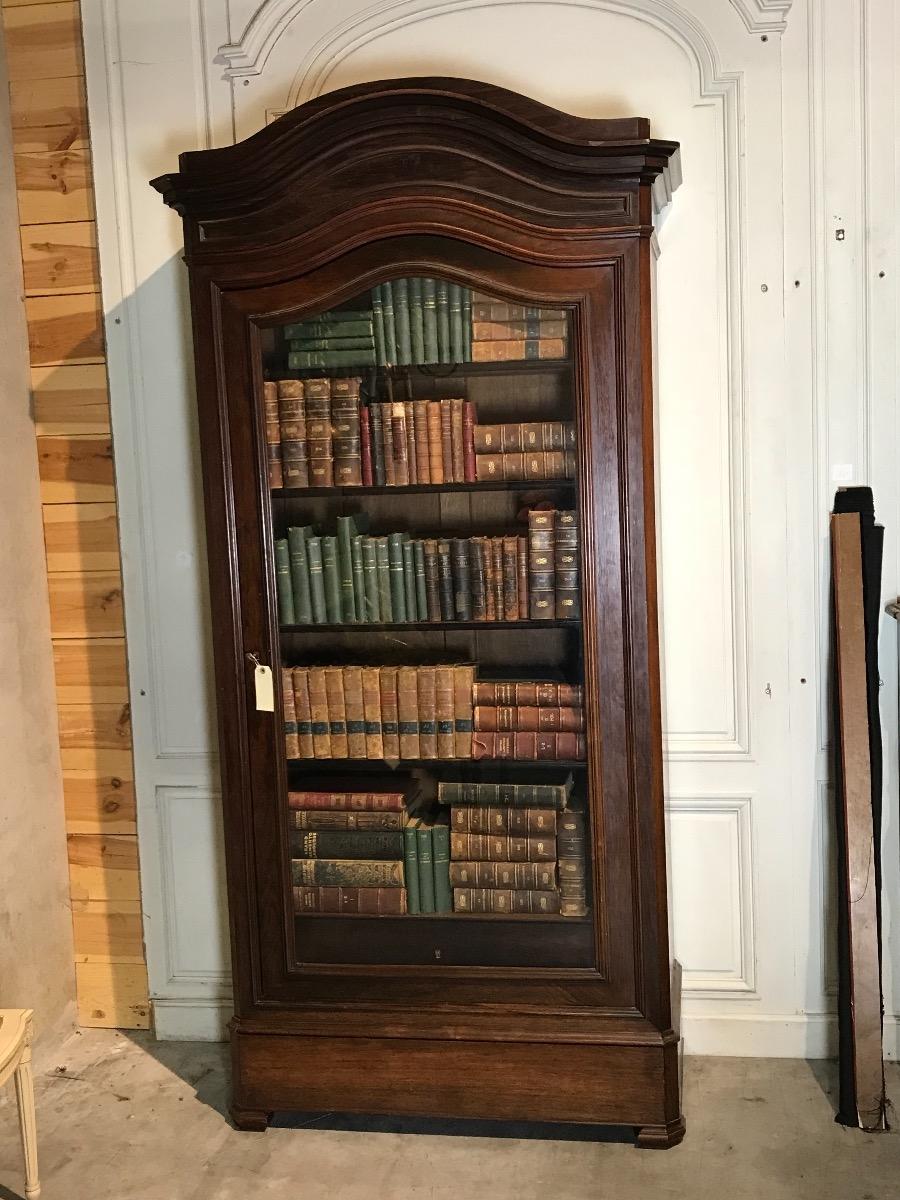 Antique Rosewood Louis-philippe Bookcase 