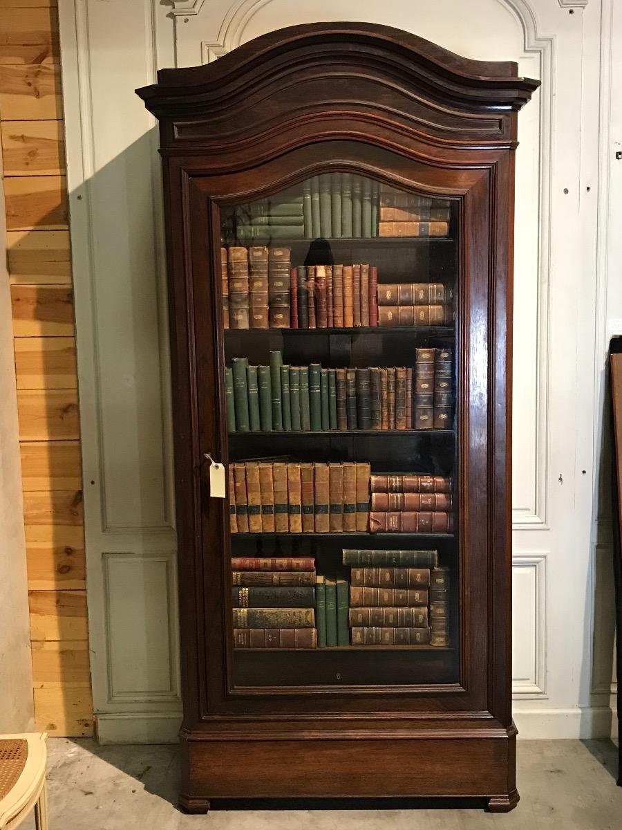 Antique Rosewood Louis-philippe Bookcase 