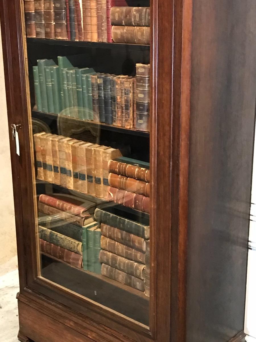 Antique Rosewood Louis-philippe Bookcase 