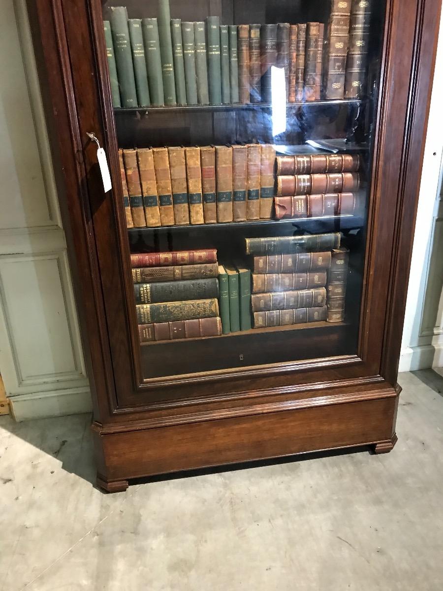 Antique Rosewood Louis-philippe Bookcase 