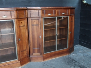 Art deco style Pair Buffet in Walnut, Belgium 1930