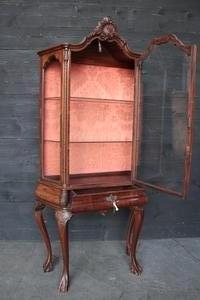 Chippendale style Display Cabinet in Walnut, England 1920