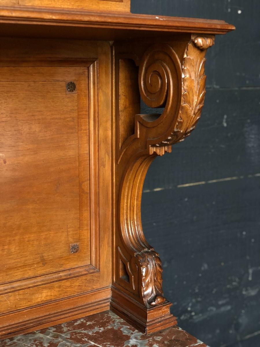 Fine Carved Walnut Transition Louis XV /Louis XVI French Server