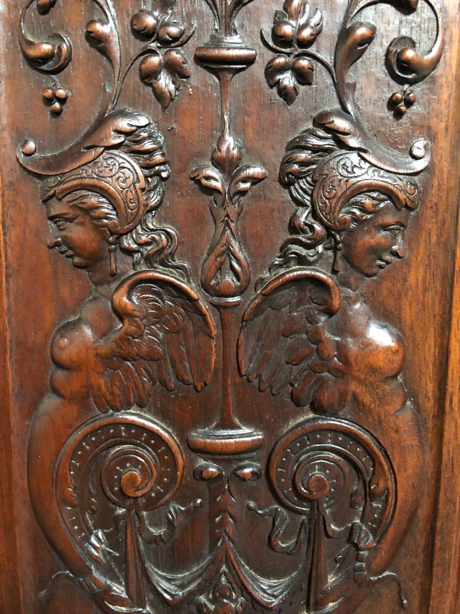 Fine walnut renaissance cabinet