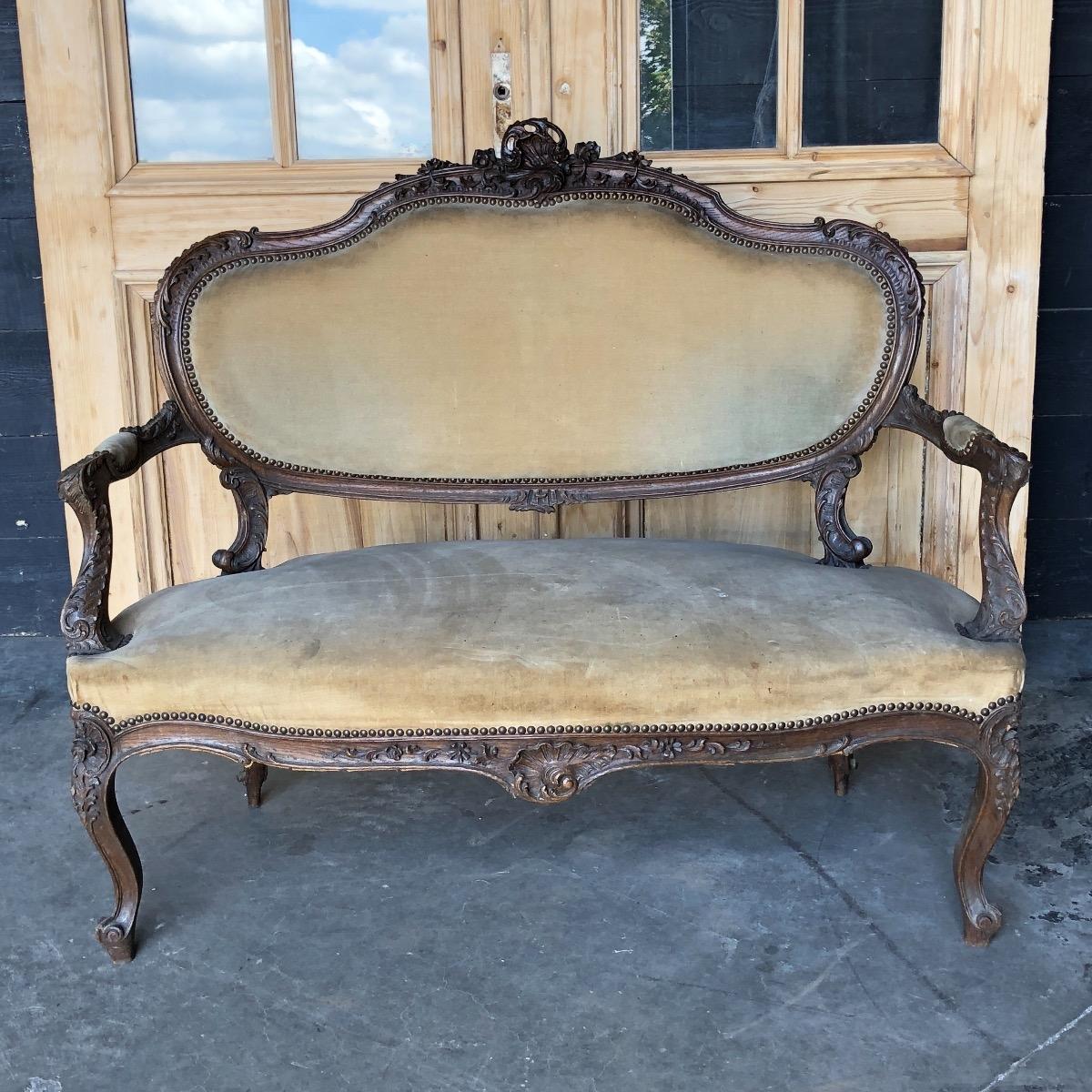 French Louis XV sofa