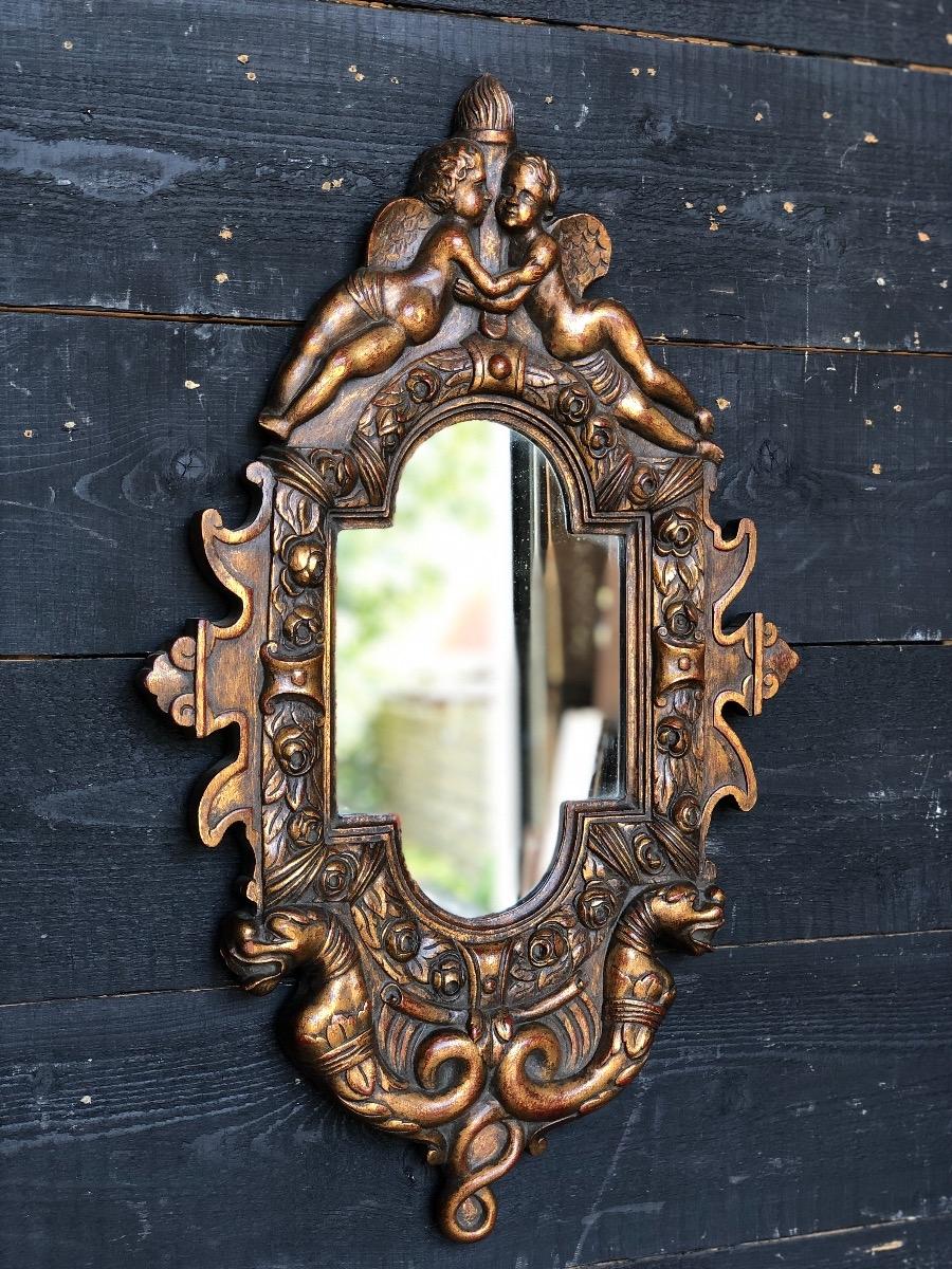 Gilt wood mirror 