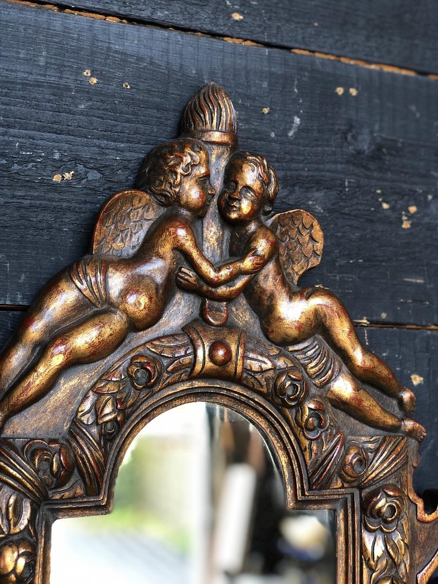 Gilt wood mirror 