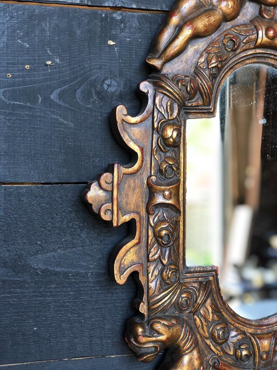 Gilt wood mirror 