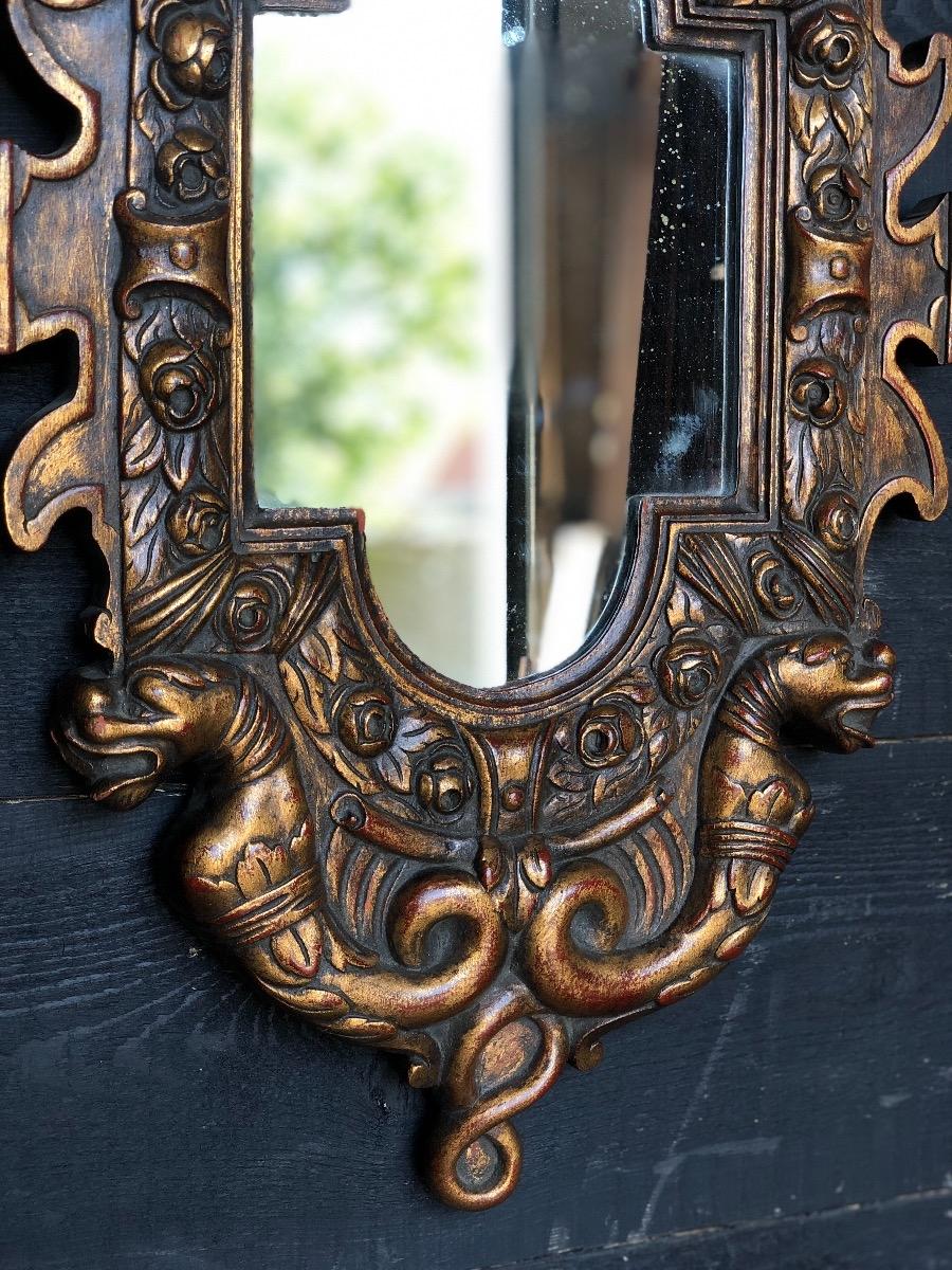 Gilt wood mirror 