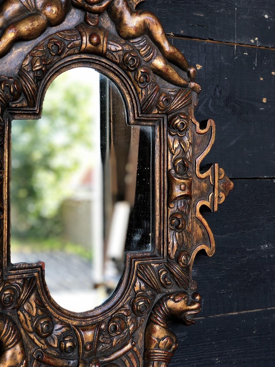 Gilt wood mirror 