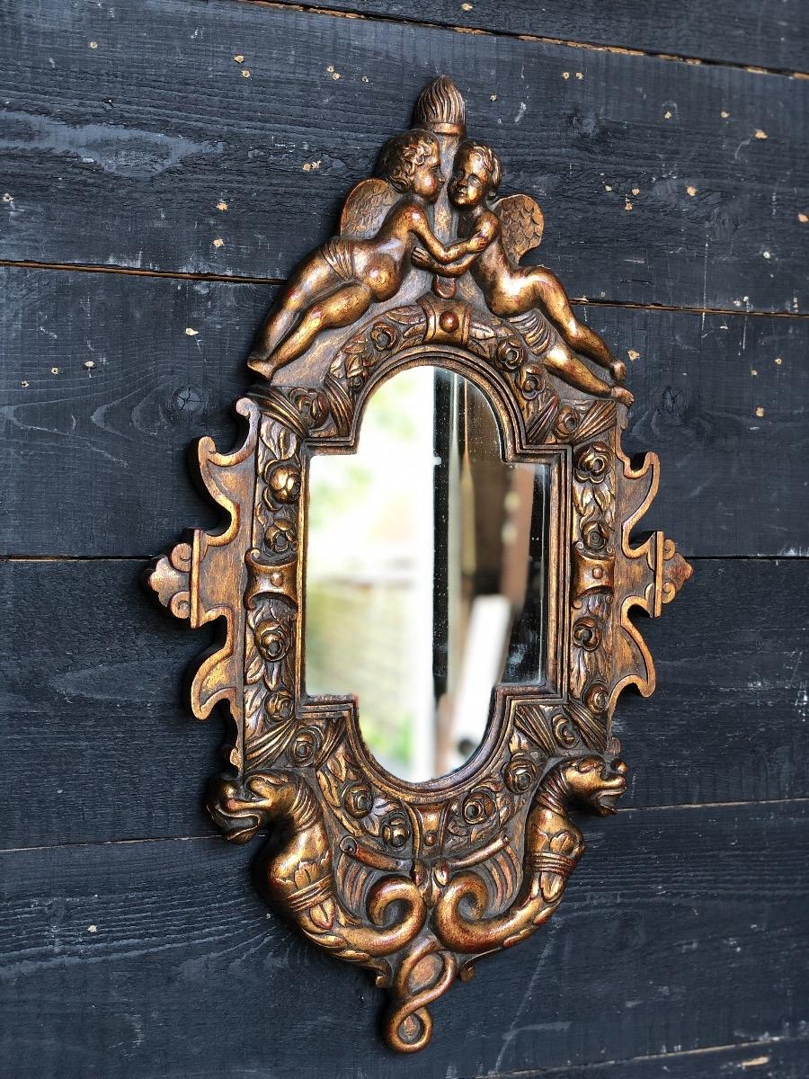 Gilt wood mirror 