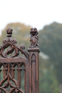 Gothic style Armchair in Oak, France