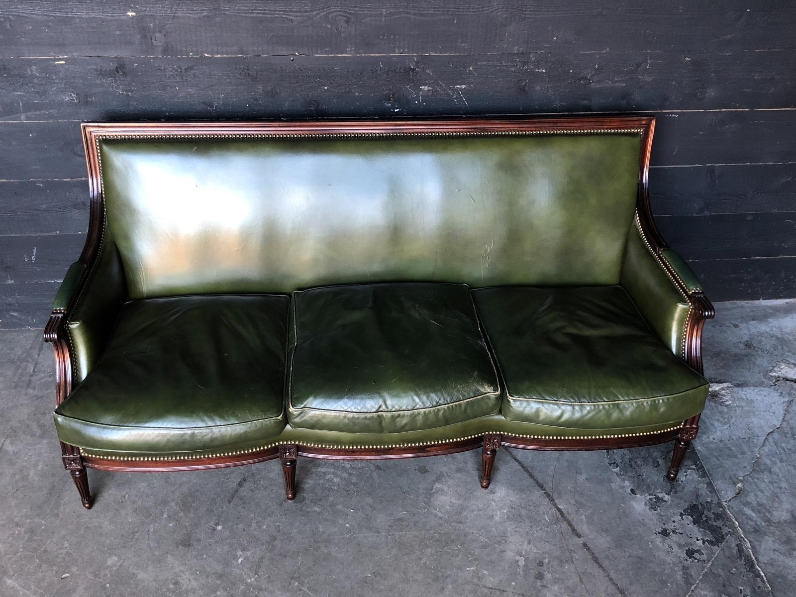 Leather sofa 