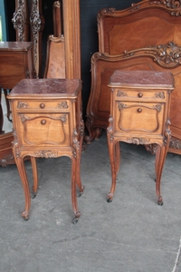 Louis 15 style Bedroom suite in walnut, france 1880