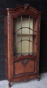 LOUIS 15 style QUALITY DISPLAY CABINET in OAK, FRANCE 1930