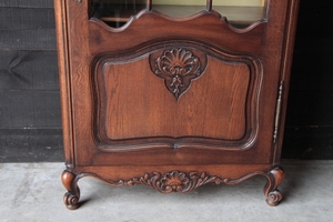 LOUIS 15 style QUALITY DISPLAY CABINET in OAK, FRANCE 1930