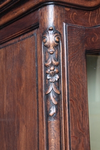 LOUIS 15 style QUALITY DISPLAY CABINET in OAK, FRANCE 1930