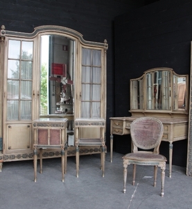 Louis 16 style Painted bedroom suite, France 1880