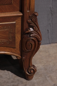 Louis XV Bed with Matching Nightstands, france 1880