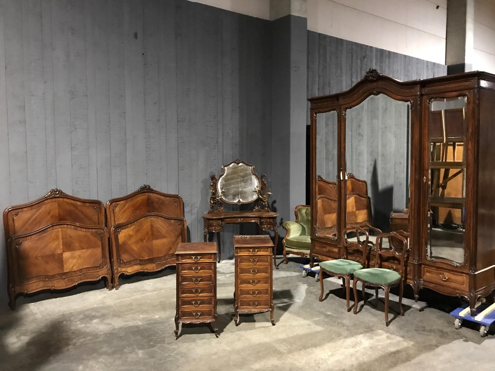 Louis Xv Rosewood Bedroom Suite Sold Antiques Furniture