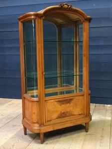 style Louis XVI rounded display cabinet ca 1880