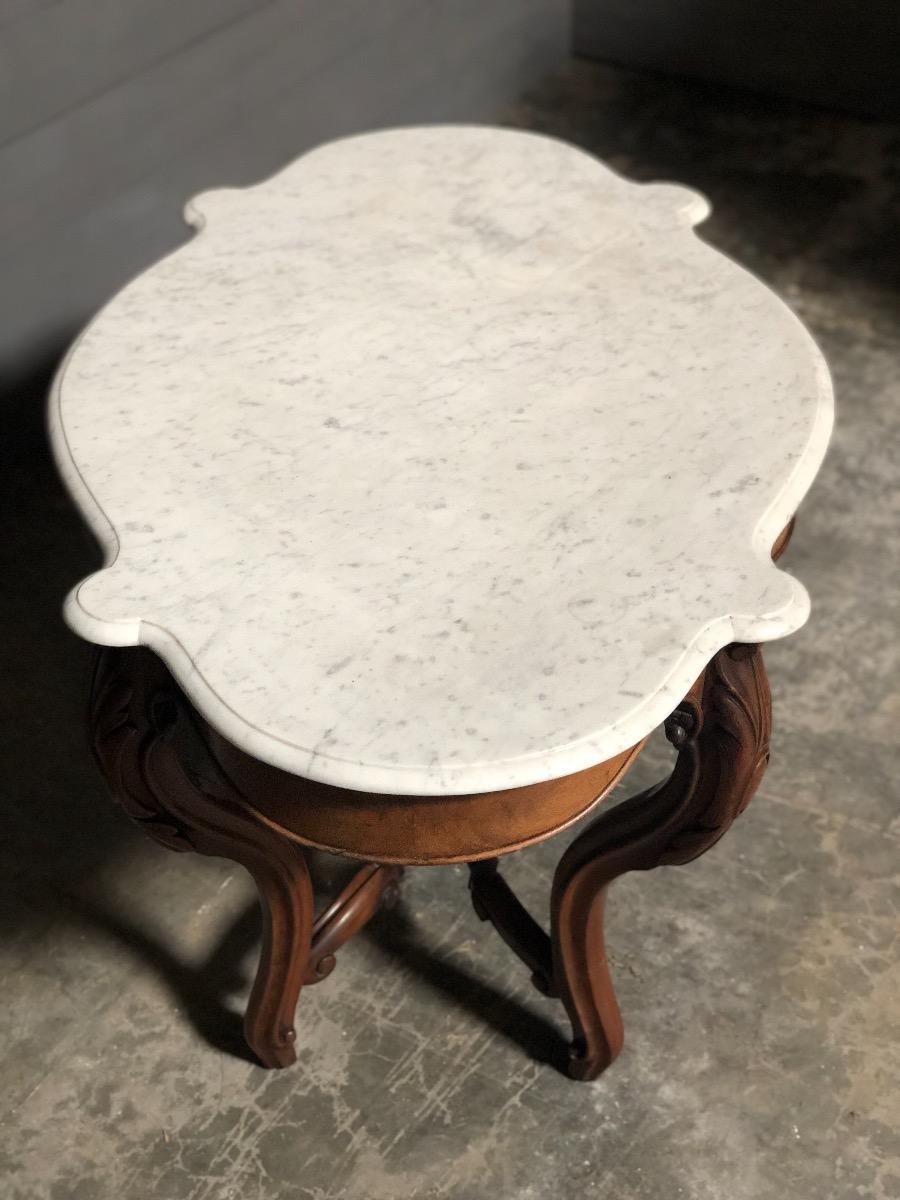 Marble top center table 