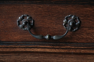 style Oak country french chest of drawers