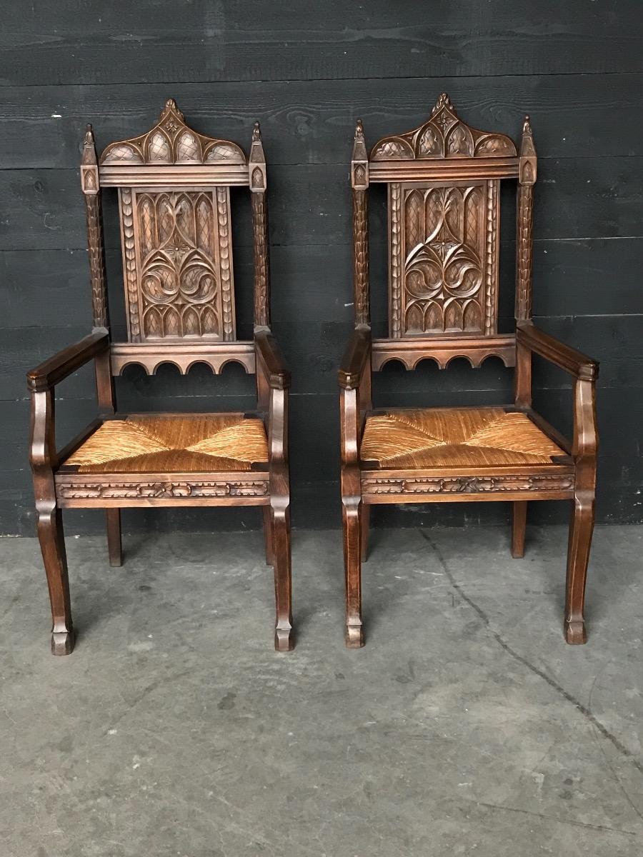 Oak Gothic Dining Room