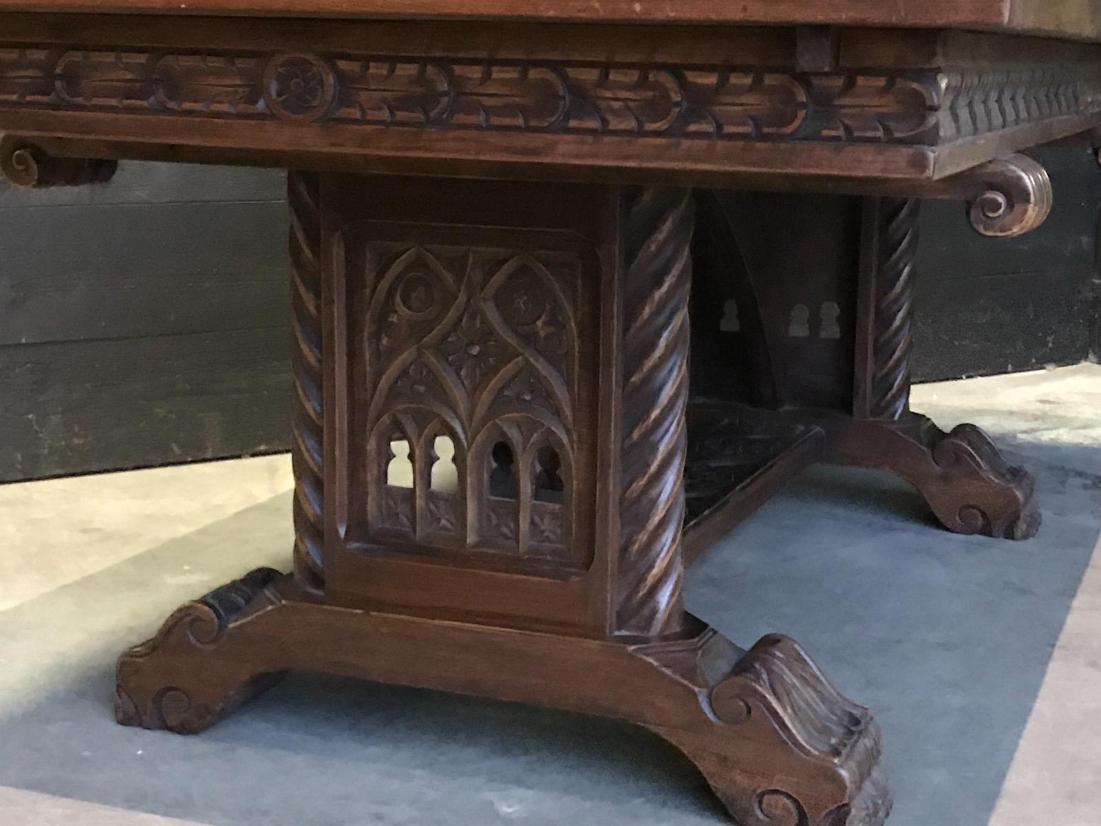 Oak Gothic Dining Room