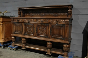 Oak renaissance sideboard