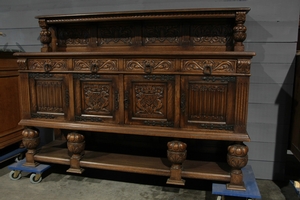 style Oak renaissance sideboard 1940