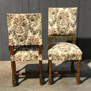 Pair of renaissance side chairs