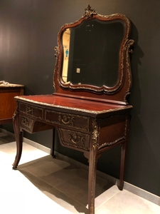 Regence style Mahogany and bronzes vanity , France 1900