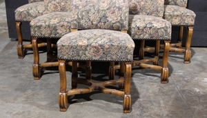  Set of Six Mutton Leg Dining Chairs