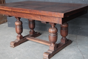 Tudor style Dining room in oak, Belgium 1940